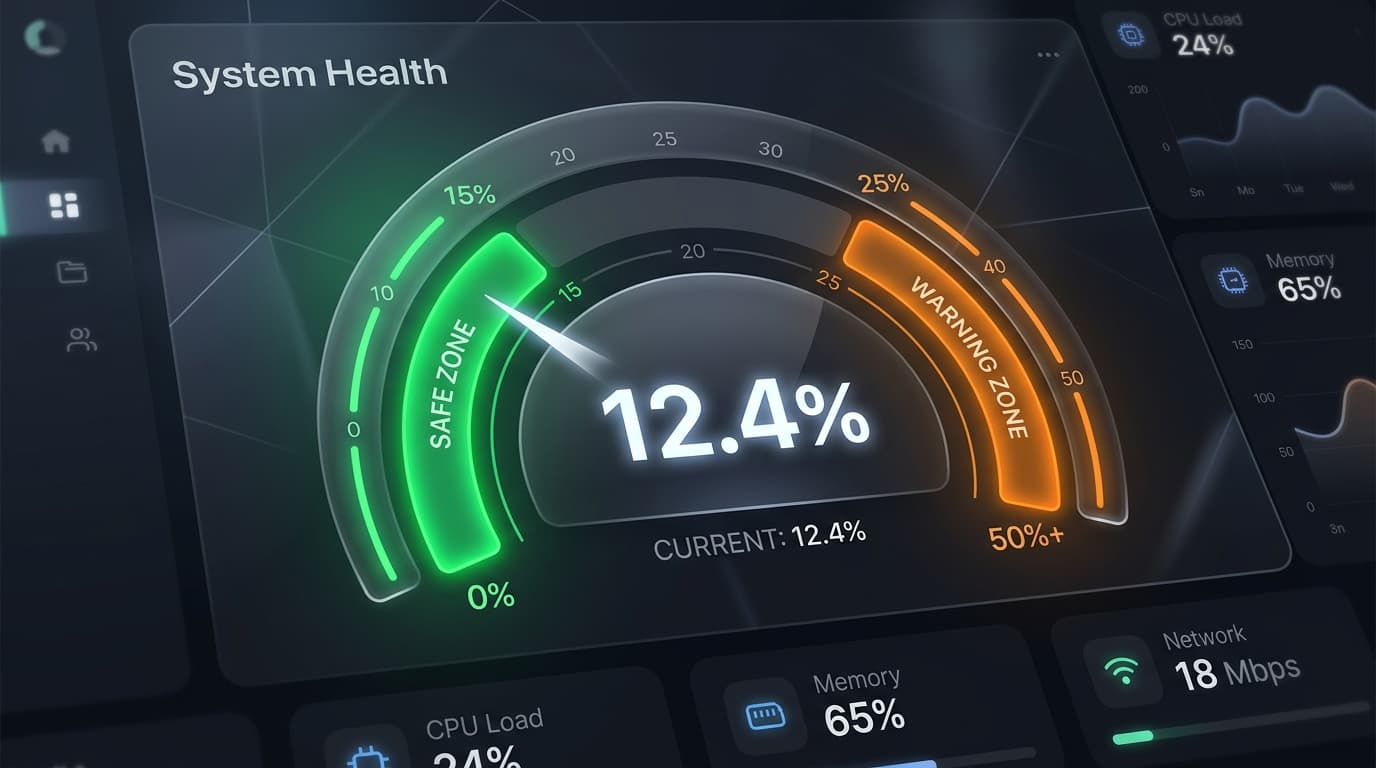 Safe and warning similarity percentage bands on a Turnitin dashboard